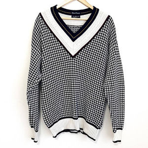 Vintage GANT Hand Framed Cotton Chunky Ribbed Cable Knit Sweater Sz M